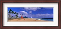 Framed Ala Moana Beach Honolulu HI