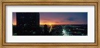 Framed Night view of Houston, Texas
