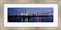 Framed Buildings On The Waterfront At Dusk, Boston, Massachusetts, USA