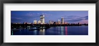 Framed Buildings On The Waterfront At Dusk, Boston, Massachusetts, USA