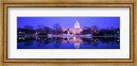 Framed Christmas, US Capitol, Washington DC, District Of Columbia, USA