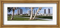Framed Embarcadero Marina Park, San Diego, California, USA
