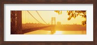 Framed Bridge across the river, George Washington Bridge, New York City