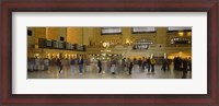 Framed Group of people walking in a station, Grand Central Station, Manhattan, New York City, New York State, USA
