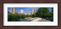 Framed Bow Bridge, Central Park, NYC, New York City, New York State, USA