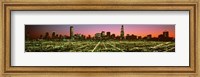 Framed USA, Illinois, Chicago, High angle view of the city at night