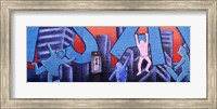 Framed Mural, NYC, New York City, New York State, USA