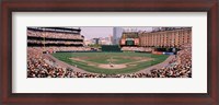 Framed High angle view of a baseball field, Baltimore, Maryland