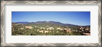 Framed High angle view of a city, Santa Fe, New Mexico, USA