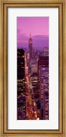 Framed High angle view of a city, Fifth Avenue, Midtown Manhattan, New York City, New York State, USA