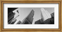 Framed Low angle view of buildings, Sears Tower, Chicago, Illinois, USA