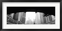 Framed Low angle view of buildings, Chicago, Illinois, USA