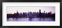 Framed USA, New York State, New York City, Skyscrapers in a city