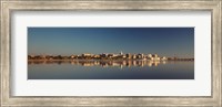 Framed USA, Wisconsin, Madison, Lake Monona, City on a waterfront