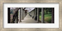 Framed Columns Along A Path In A Garden, Maymont, Richmond, Virginia, USA