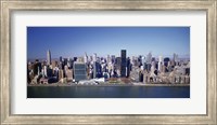 Framed Buildings on the waterfront, Manhattan, New York City, New York State, USA