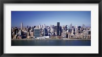 Framed Buildings on the waterfront, Manhattan, New York City, New York State, USA