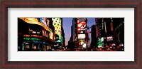 Framed Times Square, New York City at night