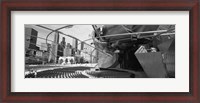 Framed Low Angle View Of Buildings In A City, Pritzker Pavilion, Millennium Park, Chicago, Illinois, USA