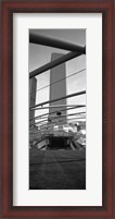 Framed Low angle view of a metal structure, Pritzker Pavilion, Millennium Park, Chicago, Illinois, USA