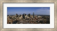 Framed Aerial view of a city, Dallas, Texas, USA