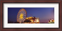 Framed Low Angle View Of A Ferries Wheel Lit Up At Dusk, Erie County Fair And Exposition, Erie County, Hamburg, New York State, USA