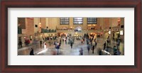 Framed Passengers At A Railroad Station, Grand Central Station, Manhattan, NYC, New York City, New York State, USA