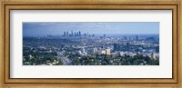 Framed Aerial view of a city, Los Angeles, California, USA