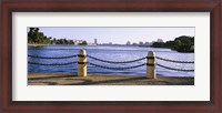 Framed Lake In A City, Lake Merritt, Oakland, California, USA