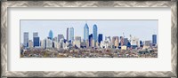 Framed Philadelphia skyline, Pennsylvania, USA