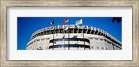 Framed Flags in front of a stadium, Yankee Stadium, New York City