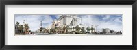 Framed Clouds over buildings in a city, Digital Composite of the Las Vegas Strip, Las Vegas, Nevada, USA