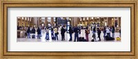 Framed People waiting in a railroad station, 30th Street Station, Schuylkill River, Philadelphia, Pennsylvania, USA