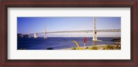 Framed Bridge over an inlet, Bay Bridge, San Francisco, California, USA