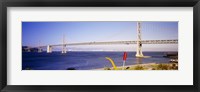 Framed Bridge over an inlet, Bay Bridge, San Francisco, California, USA