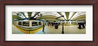 Framed Large group of people at a subway station, Bart Station, San Francisco, California, USA