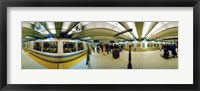 Framed Large group of people at a subway station, Bart Station, San Francisco, California, USA