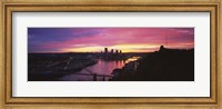 Framed Pittsburgh West End Bridge Sunset
