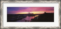 Framed Pittsburgh West End Bridge Sunset