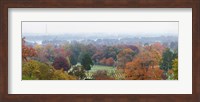 Framed High angle view of a cemetery, Arlington National Cemetery, Washington DC, USA