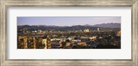 Framed High angle view of buildings in a city, Hollywood, City of Los Angeles, California, USA