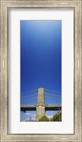 Framed Brooklyn Bridge from as Distance, Manhattan, New York City