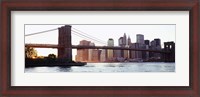 Framed Brooklyn Bridge over the East River