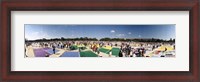 Framed High angle view of AIDS quilt on display, Washington DC, USA