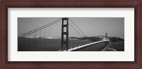 Framed Golden Gate Bridge (black and white), San Francisco, California