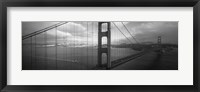 Framed High angle view of a bridge across the sea, Golden Gate Bridge, San Francisco, California