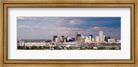 Framed Skyline with Invesco Stadium, Denver, Colorado, USA