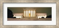 Framed Supreme Court Building illuminated at night, Washington DC, USA