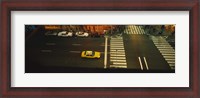 Framed High angle view of cars at a zebra crossing, Times Square, Manhattan, New York City, New York State, USA