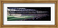 Framed Baseball players playing baseball in a stadium, Safeco Field, Seattle, King County, Washington State, USA